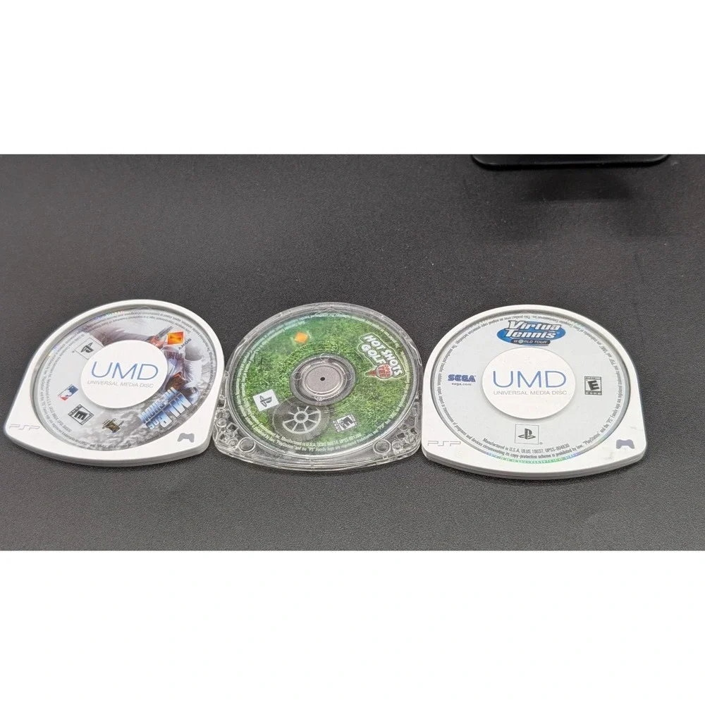 Sony PlayStation Portable PSP Disc Only Bundle Lot of 3 (Golf, Tennis, MLB)